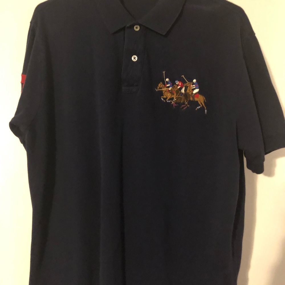 Men’s Multi horse Classic polo Large. - Picture 2 of 2